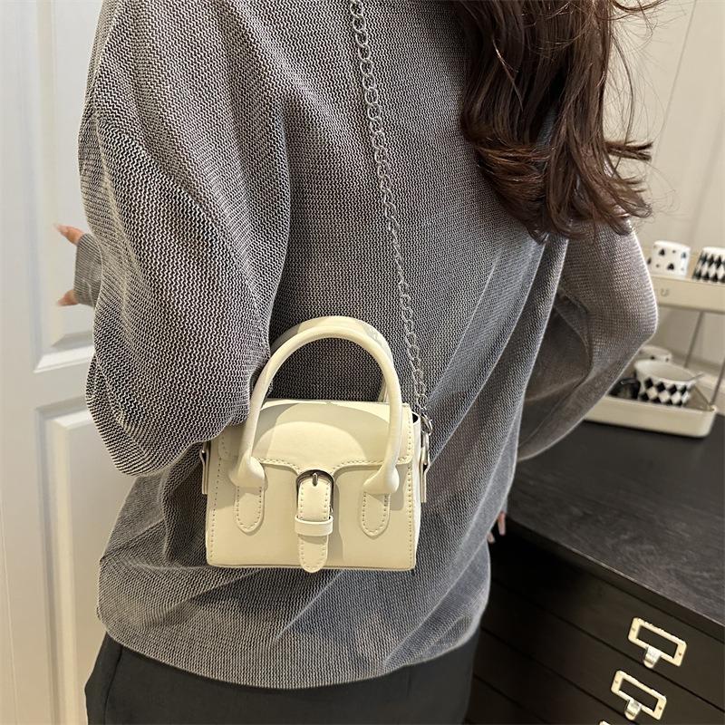 Hand carry mini square bag women's autumn new fashion shoulder messenger bag niche casual women's bag