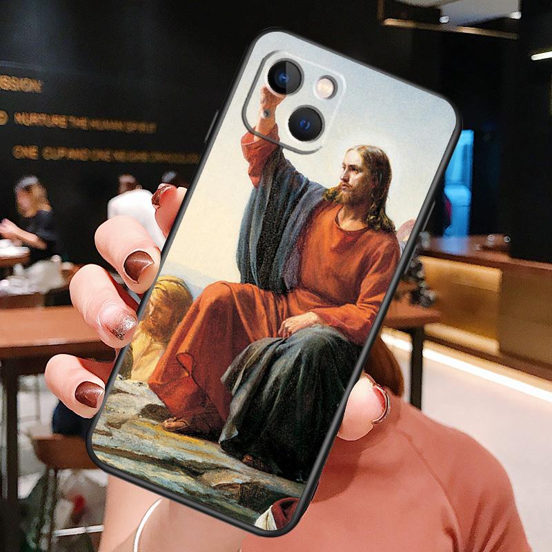 Divine Mercy Jesus Phone Case For iPhone 16 Pro Max 15 14 13 12 11 Pro Max Plus 12 13 Mini XR 16e Funda Cover