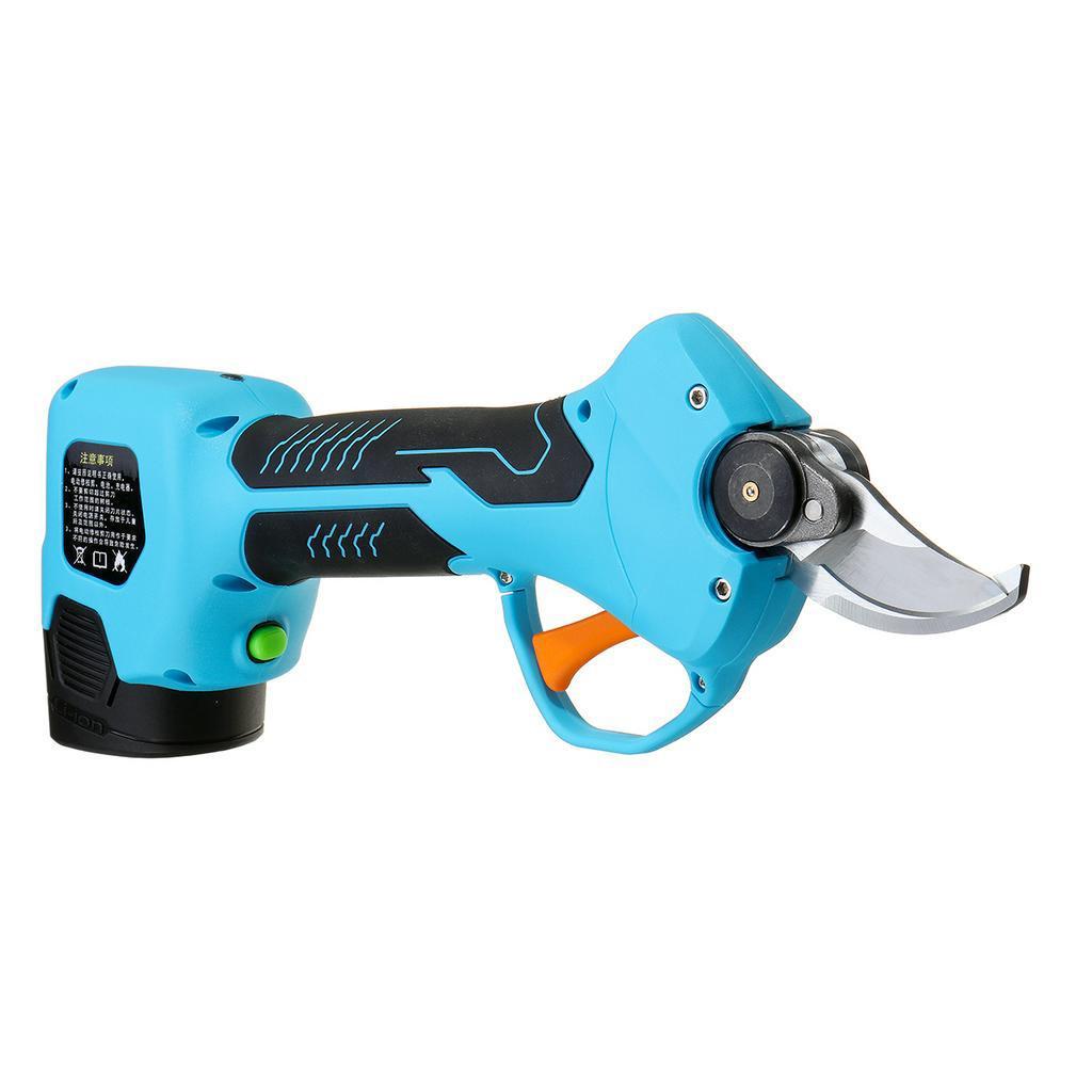 500W 16.8V Rechargeable Electric Pruning Scissors Pruning Shears Garden Pruner Secateur Branch Cutter Cutting Tool w/ 2x Battery