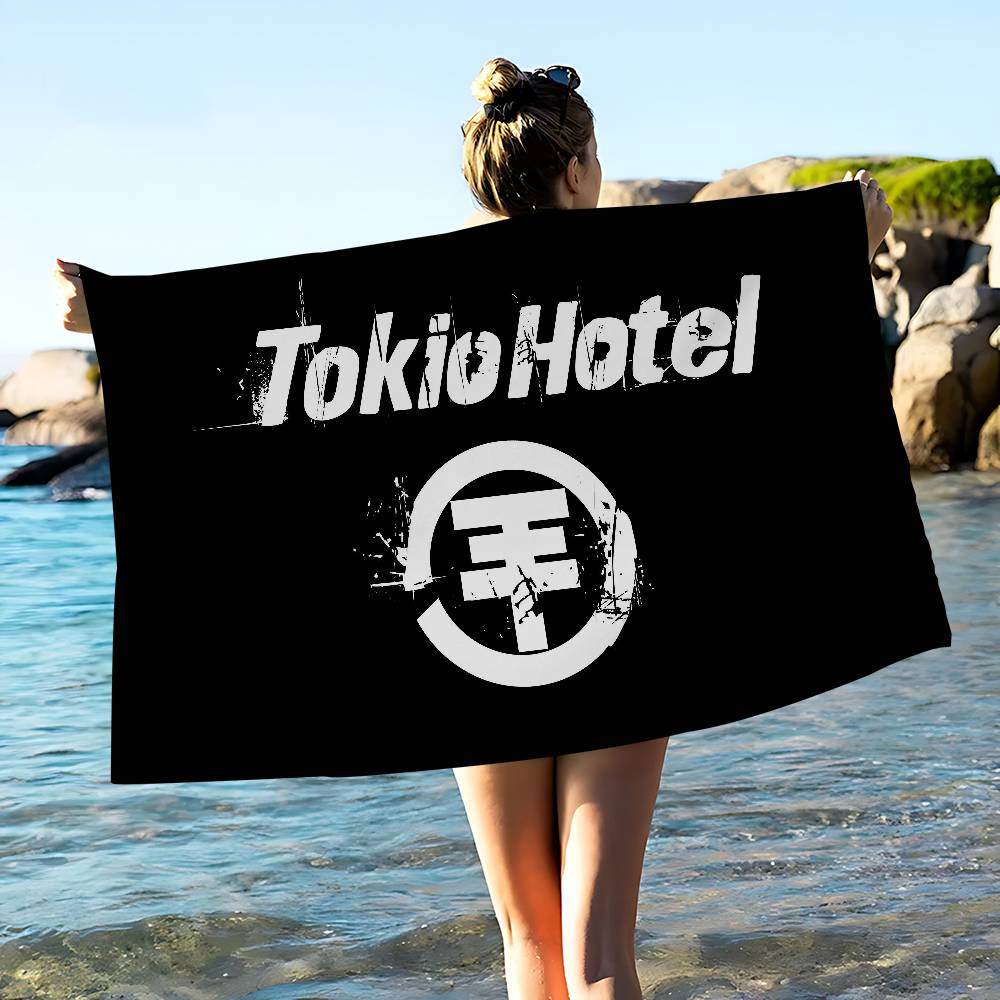 Klassisches Band T-Tokio H-Hotel Mikrofaser Strandtuch Saugfähig Schnelltrocknend Weich Yoga Schwimmen Resort Bergsteigen Handtuch