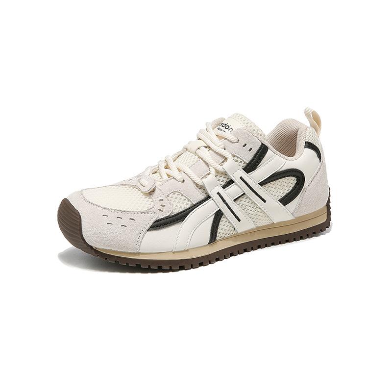 Augustus Dengde Training Shoes Women's 2025 New Autumn Platform White Sports and Leisure Shoes Retro Forrest Gump Barefoot Shoes