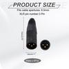 uxcell 4-Pack 3-Pin XLR Female Connectors for Microphones, Audio Cables, Plugs, Sockets, Accessories for Mixers, Power Amplifiers, Black