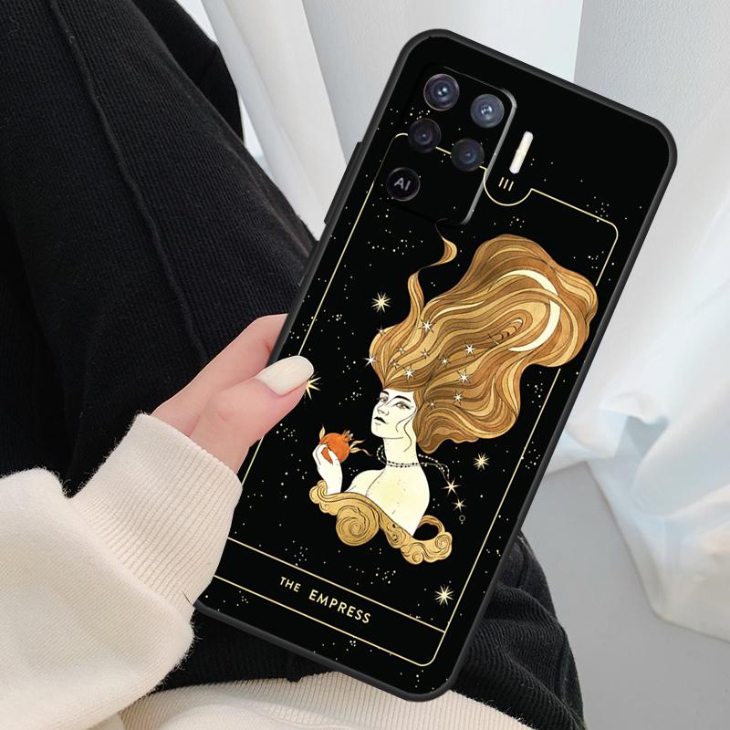 Witches moon Tarot Mystery totem Case For Oppo A18 A38 A58 A78 A98 A80 A60 A40 A96 A76 A16 A94 A74 A54 A15 A17 A57 A77 A5 Pro