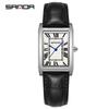 Orologi SANDA Quadrati Retro per Coppia - Eleganti, Impermeabili, al Quarzo, da Polso per Uomo e Donna