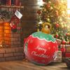 Inflatable Christmas Ball Giant PVC Inflatable Christmas Decorated Ball Ornaments Festive Party Decor For Porch Garden Living