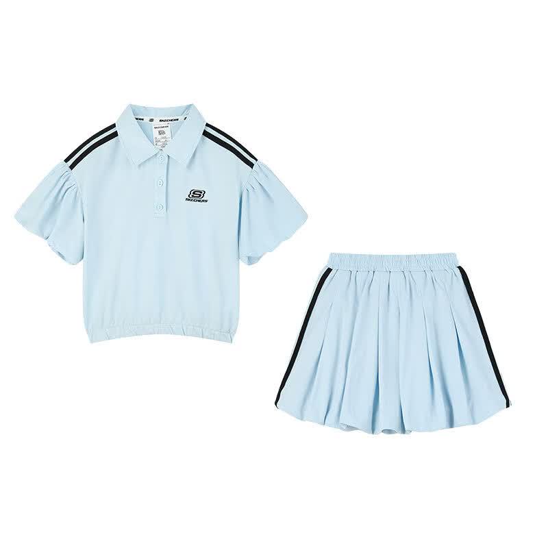 Skechers Girls' Short-Sleeve T-Shirt & Skirt Set