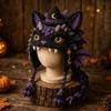 Warm Halloween Crochet Hood Kit for Adults Handmade Halloween Animal Hat  Halloween Party