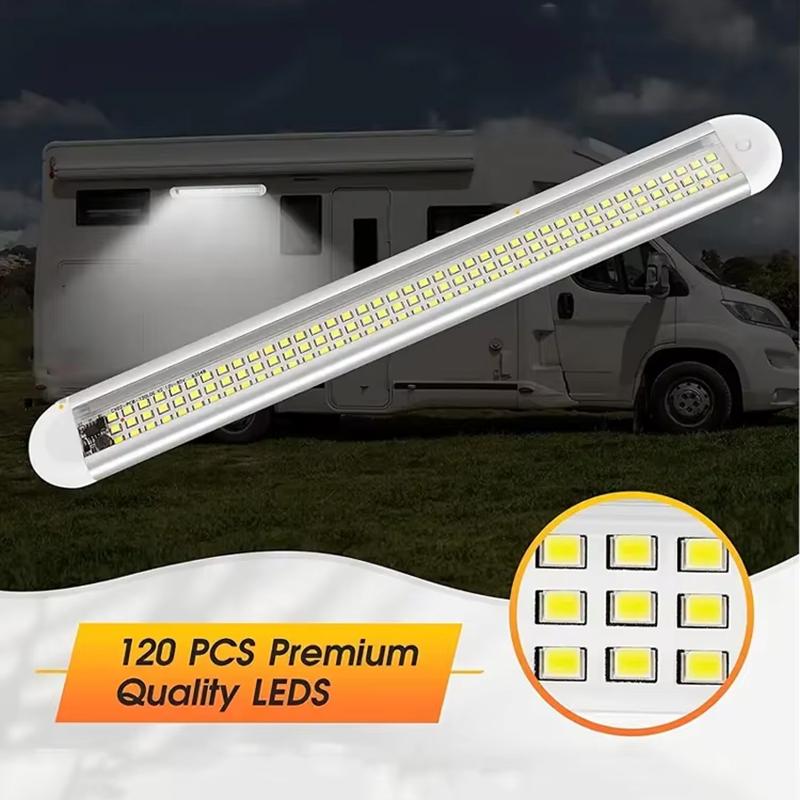 10W Vehicle Interior Light 12V/24V 1000 Lumen Car Cabin Reading Lamp Energy Efficient Durable for Camper Van Truck RVs Lorries