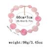 Irregular Vintage Beads Necklaces Pink Neck Chains New Chokers  for Women