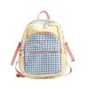 Schoolbag Japanese plaid girl style backpack cute large capacity lightweight nylon backpack college student versatile backpack