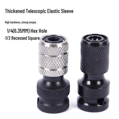 Telescopic Spring Sleeve Hex Socket Adapter for Electric and Air Wrenches