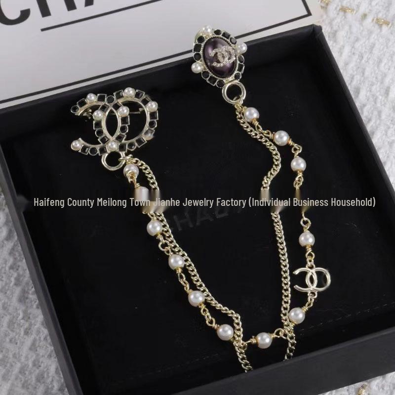 Podwójna broszka z cyrkoniami w kształcie kota i królika - Zabawny, modny dodatek do damskiej mody