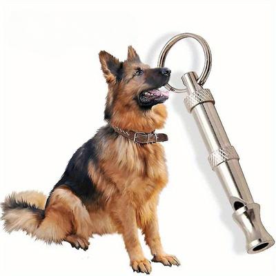 1PC Dog Whistle To Stop Barking Adjustable Sound Pitch Dog Whistle With Keychain Professional Recall Pet Puppy Cat Dog