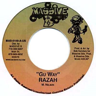 

7inch Record RAZAH - Gu Way MAS0148 Massive B 1998 Japan Reggae, Ska & Dub Used