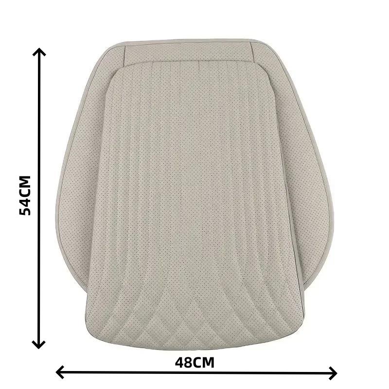Atmungsaktives Autokissen Luxusleder Kommerzieller rutschfester Fahrzeugschwamm Hoher universeller Rückprallpolster-Stützbezug