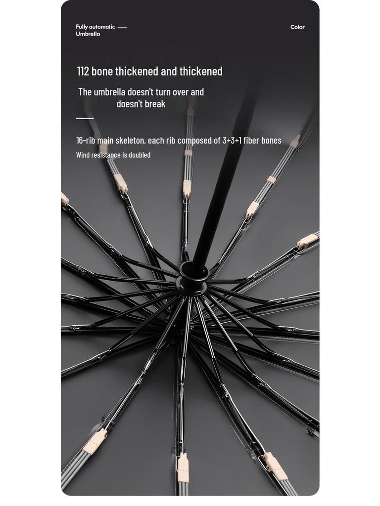 Dual-Use Extra-Large Folding Umbrella: Anti-UV, Rain or Shine, For Two