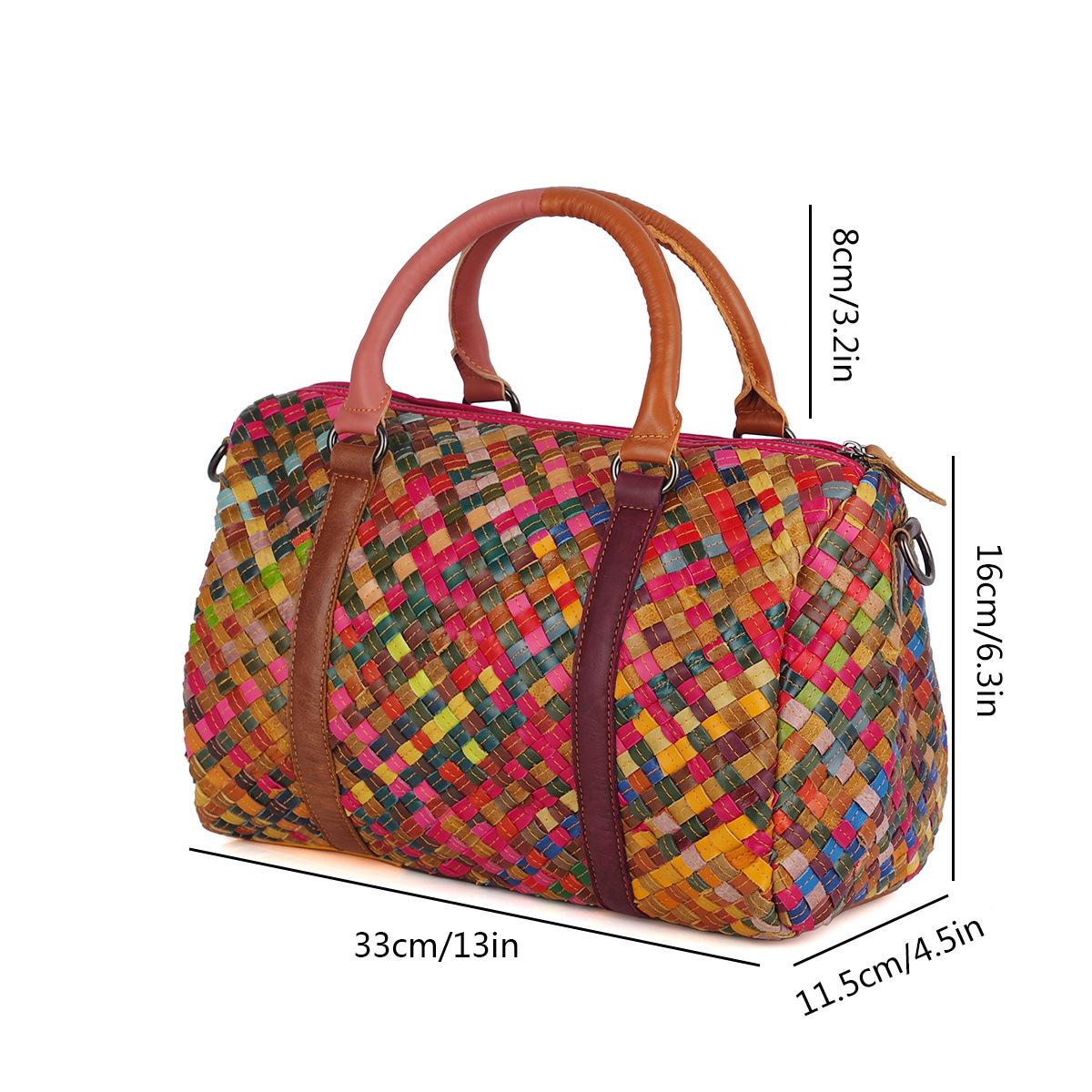 

Женская ретро-сумка из натуральной кожи, многослойная, с замком