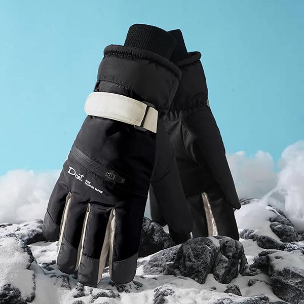 WTEMPO Water-resistant Outdoor Riding Gloves Anti-slip Touch Screen Gloves Women's Ski Gloves Winter Thickened Fleece Inner Warm Cold-proof Gloves