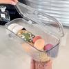 Clear Acrylic Makeup Organizer, Dust-Proof Flip Top Lid Storage for Brushes & Lipsticks. Portable Cosmetic Box.