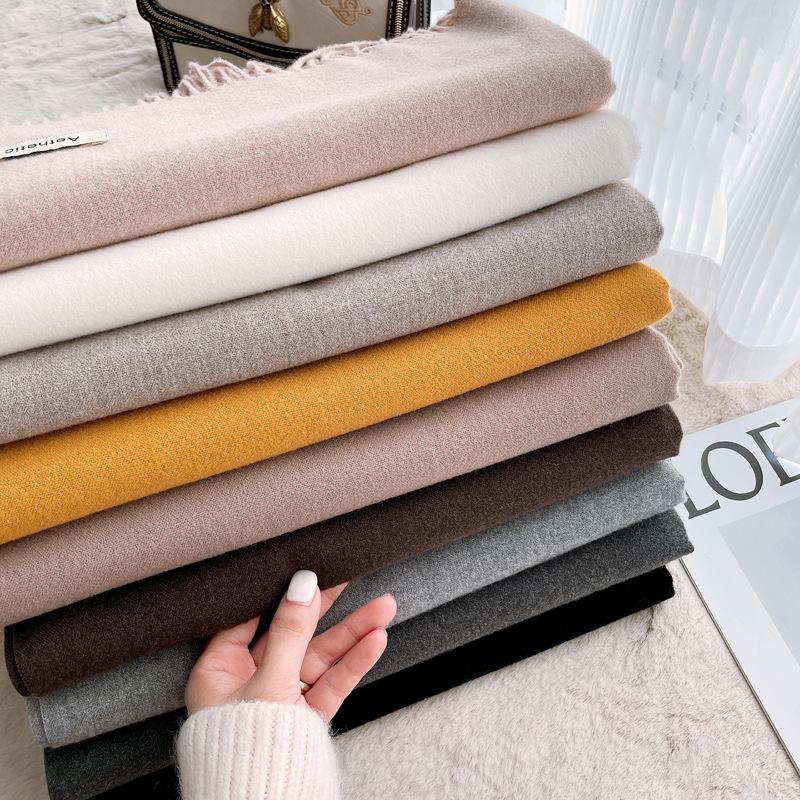 Korean Style Women's Imitation Cashmere Scarf: Cozy Autumn and Winter Shawl for Men and Women
