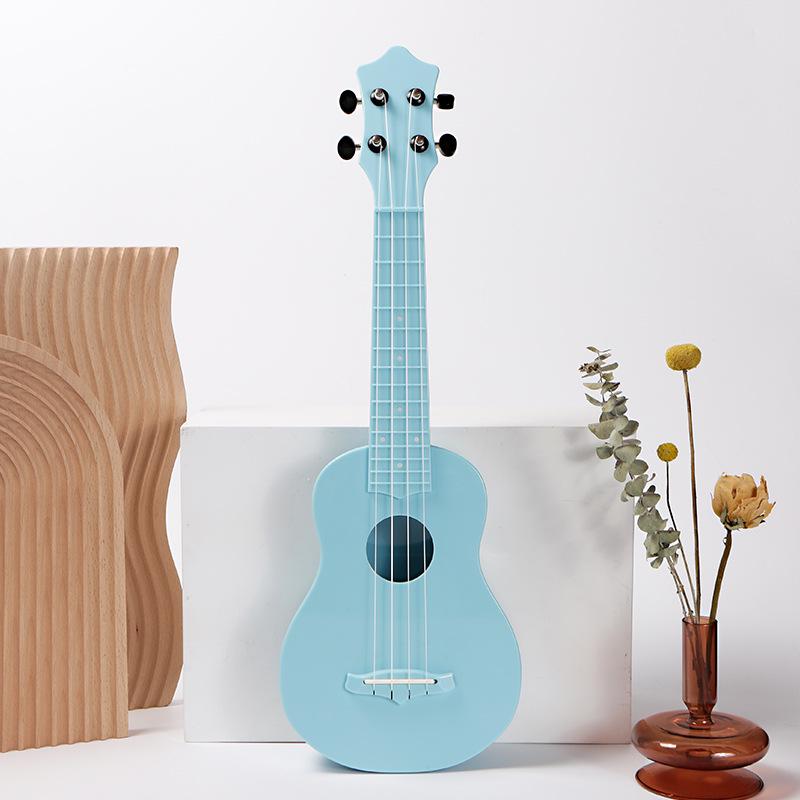 21-Inch Beginner Ukulele for Kids - Four-String Small Guitar Instrument светло-синий