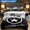 3PCS Botafogo De Futebol E Regatas Printed Soft Bedding Set,Including 1pc Duvet Cover And 2pcs Pillowcases Perfect for Bedroom, Dormitory, Fan Gift