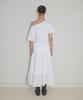 NOT YOUR ROSE Rose Graphic One-Shoulder T-Shirt (White)