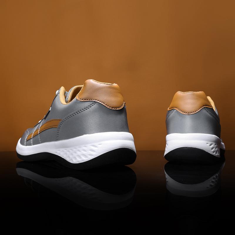Men's Casual Pu Leather Shoes Outdoor Spring/Autumn Comfortable Flat Walking Sneakers