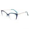 TR90 Anti Blue Light Cat Eye Glasses Women Luxury Designer Retro Eyeglasses for Ladies Optical Frame Fashion