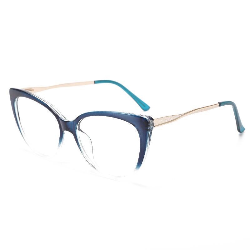 TR90 Anti Blue Light Cat Eye Glasses Women Luxury Designer Retro Eyeglasses for Ladies Optical Frame Fashion