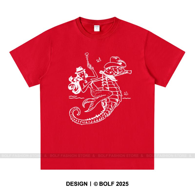 Printed 100% Cotton Women's Oversized T-Shirt Loose Fit Graphic Tees Tops for Daily Wear