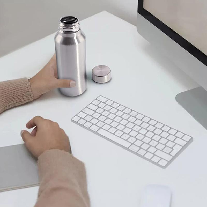 Botella de Agua Deportiva Portátil 650Ml 1000Ml Acero Inoxidable Pared Sencilla Hervidor de Gran Capacidad para Deportes al Aire Libre Ciclismo Bebida