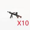 WWI WWII Building Blocks Soldiers Military Accessories Bomb Two-color Gun Mini Brick Weapons Gift Toy AKM Helmet RPG Grenad X026