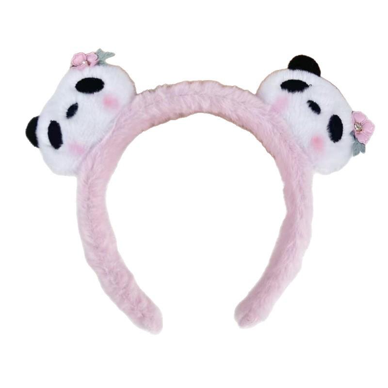 Cute Cartoon Panda Hua Hua Plush Headband & Hair Clip