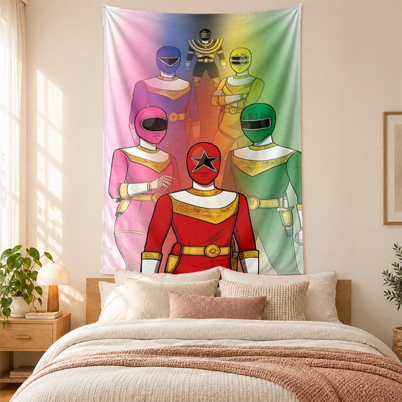 Power Rangers Tapestry Highquality for Decorating Living Room Bedroom Dorm Walls Ideal As Bedroom Wallart Orholiday Gift