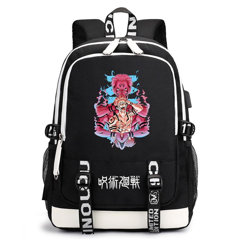 Day Mantra Return To War Anime School Bag Fashion Backpack Elementary School Students Large Capacity Backpack Burden Reduction Storage Bag