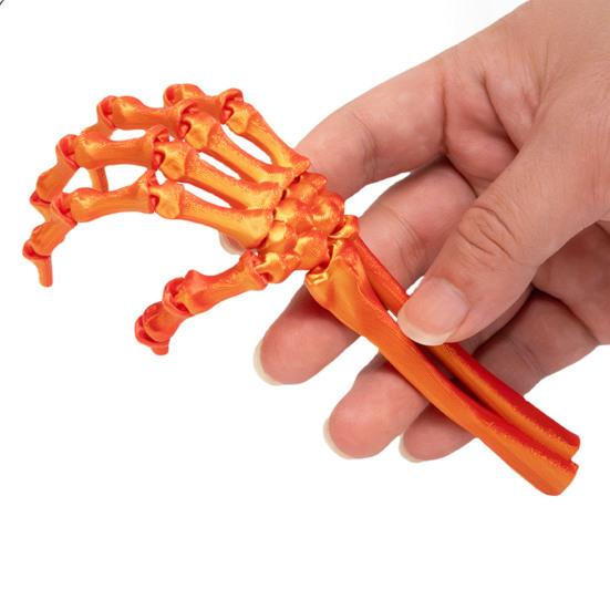 3D Printed Halloween Skeleton Hand Realistic Looking Widely Used Fake Human Hand Party Terror Scary Props Decoration