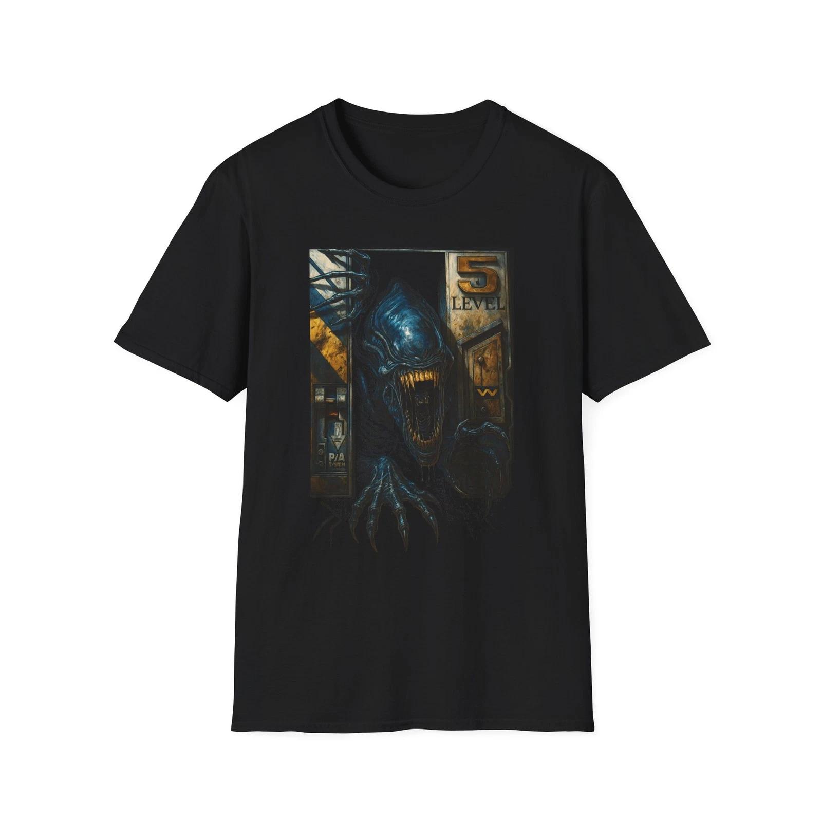 Aliens Xenomorphs Unisex Softstyle Tee, Sci-Fi Horror Shirt, Extraterrestrial S