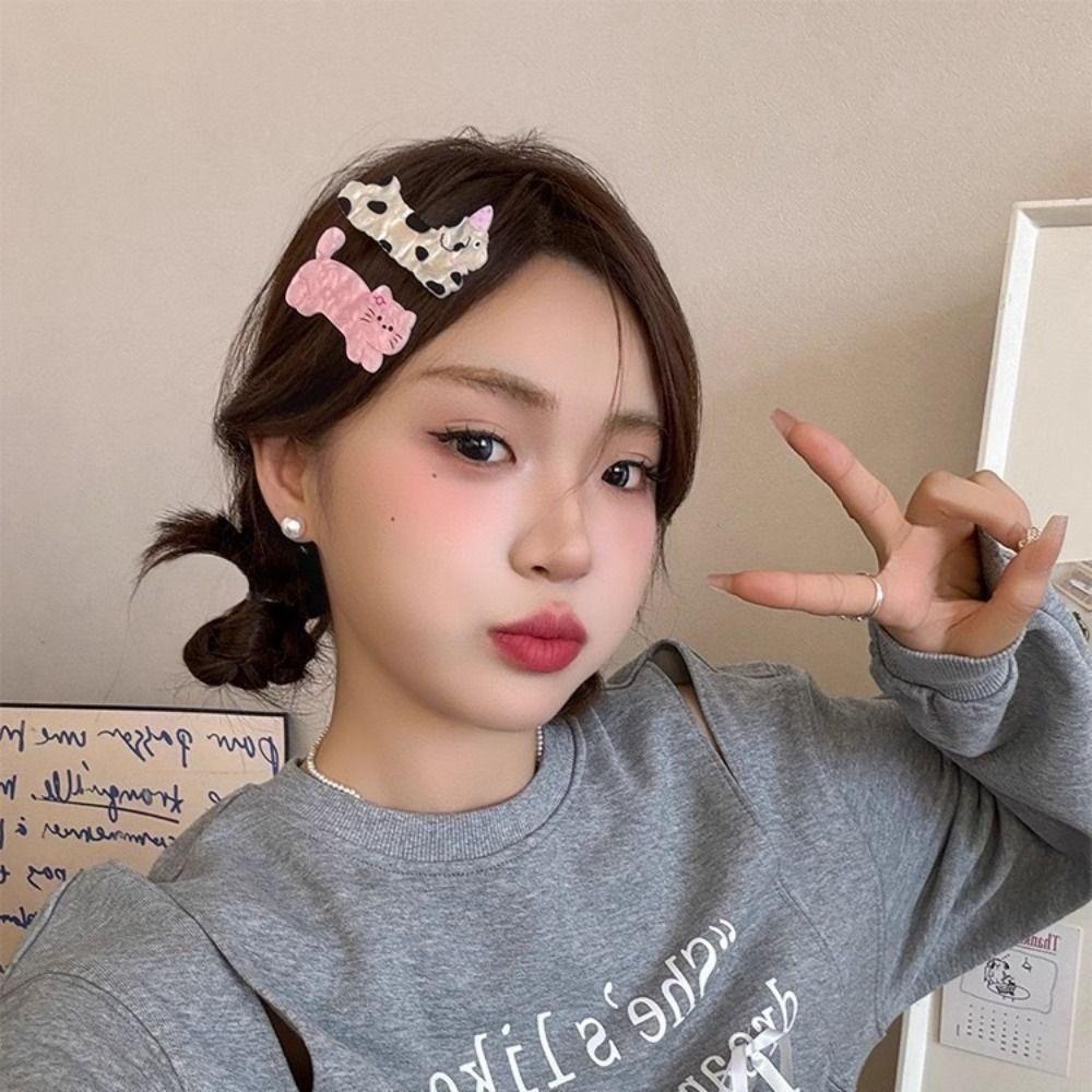 5Pcs Multicolor Puppy Hairpin Y2K Hairpins Fashion Duckbilled Clip Headwear