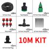 Micro Drip Irrigation System Portable 11M Automatic Watering with Adjustable Drippers Misting Watering Kits Garden Hose
