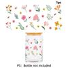 And Flower Flower Pattern Water Cup Transfer Sticker For Home Office Decor