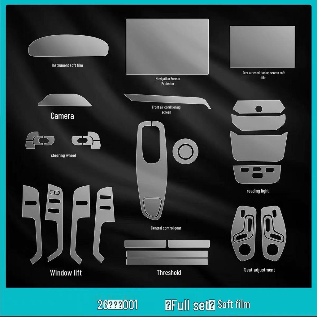 Zeekr 001 Interior TPU Screen Protector for Center Console & Navigation (26 Models)