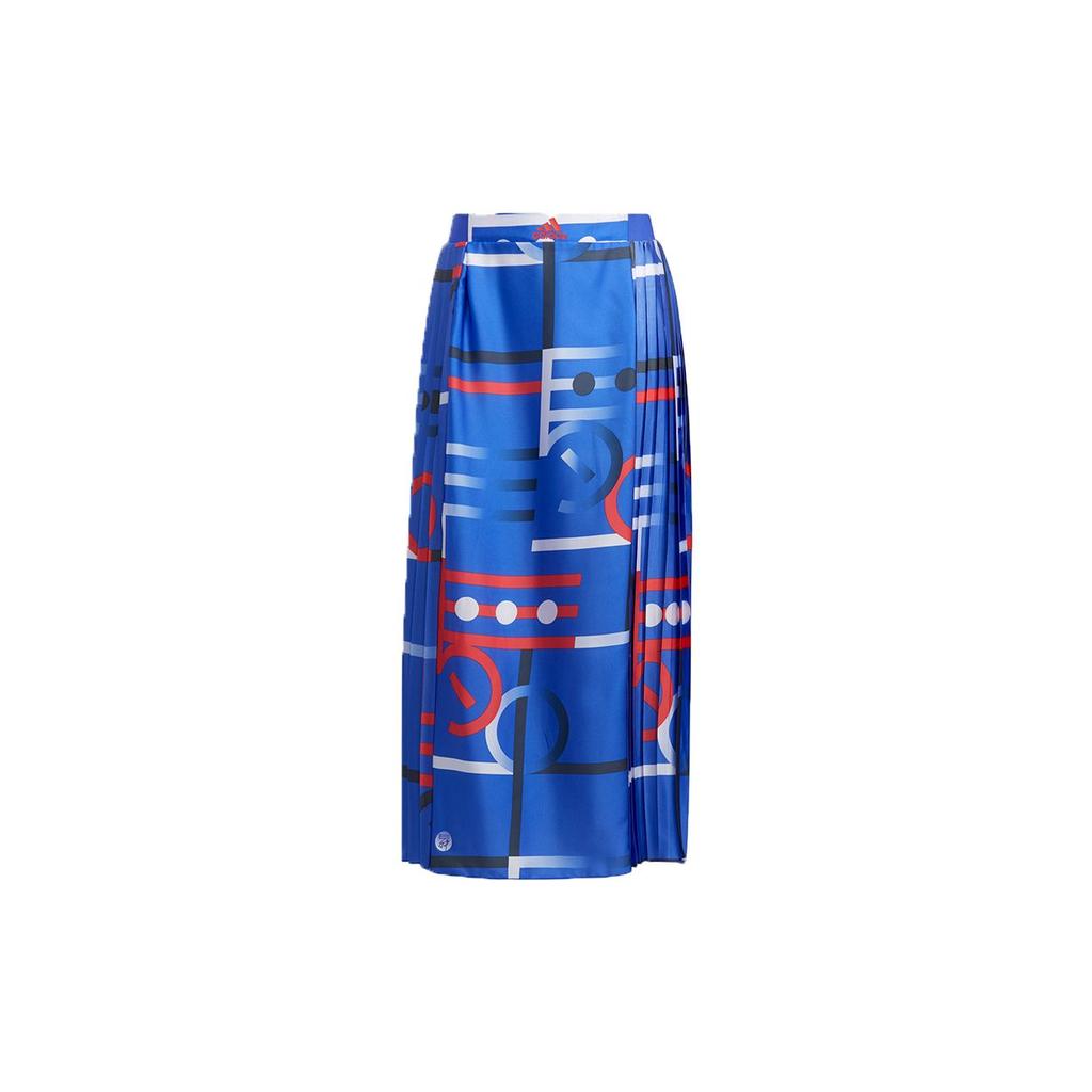 Adidas Aop Pleated Tennis Skirt Women Skirts Blue H09674
