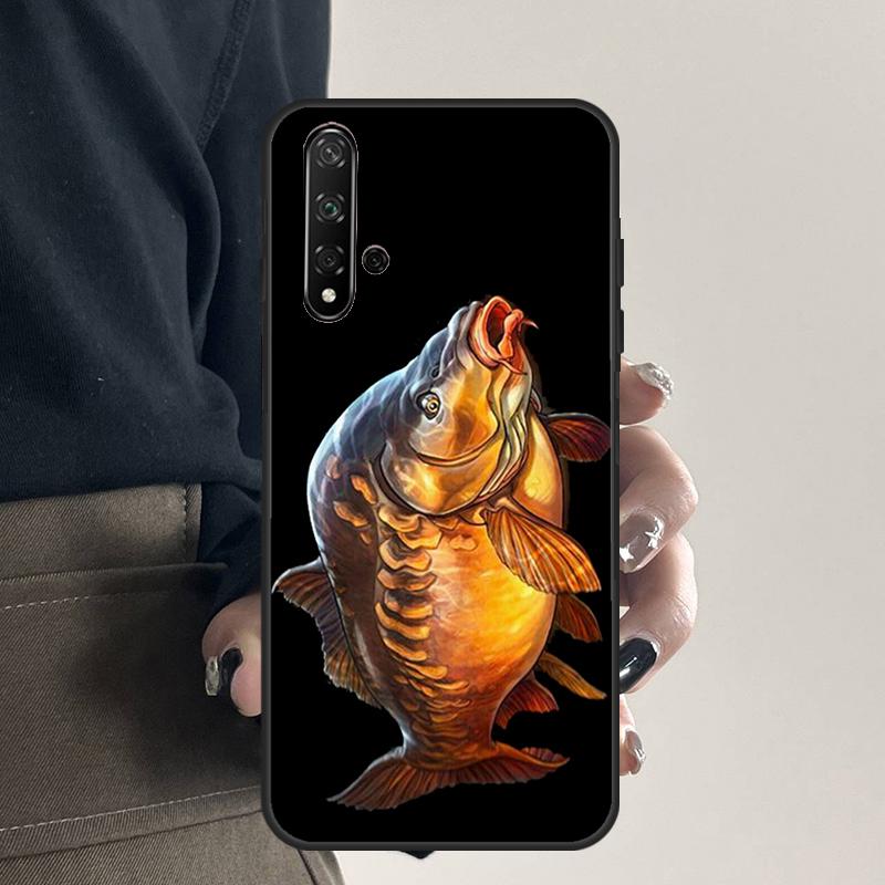 Carp Fishing For Huawei Nova 9 10 SE 5T 12s 12i 11i Y91 Y90 Y60 Y70 Y72 Y61 P20 P40 P30 Lite P60 Pro Case