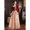 New Chinese Bridal Toast Morning Robe 1011 New Long Sleeve Engagement Return Banquet Temperament Small Evening Dress