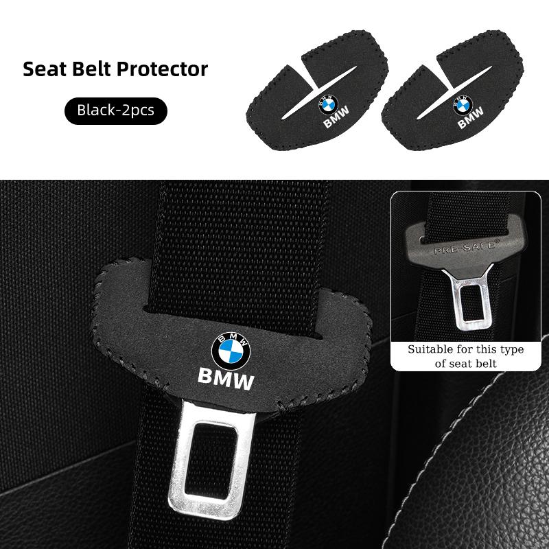 2PCS Car Seatbelt Protector Auto protective cover pad For BMW X1 X2 X3 X5 X4 X6 X7 G30 G20 G32 G11 G12 F40 F30 F20 F10 WR5