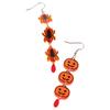 Halloween Contrasting Color Earrings Lightweight Acrylic Ear Studs Creative Stud Earring for Costume Get-Together Party