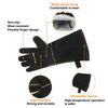 Uxcell A3032 Welding Long Fire and Heat Cowhide for and Gardening Gloves, 16" Sleeve, Resistant, Leather, BBQ, Grilling, Welding, Furnace, Roasting,