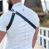 Herren Körper Brustgurt Gürtel Punk Gothic PU Leder Schulterkäfig Gürtelriemen
