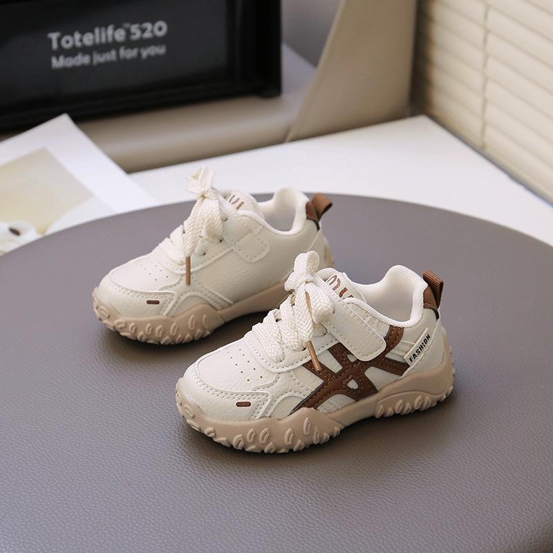 Children's sports shoes, popular spring and autumn models, boys' German training shoes, genuine leather, breathable, soft-soled, Forrest Gump shoes,